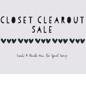 CLOSET CLEAROUT SALE !!!